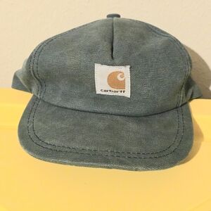 Vintage Youth Kids Carhartt USA Farm Ranch Helper Garden Green SnapBack Hat Cap